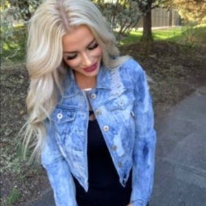 POL Distressed Denim Jacket